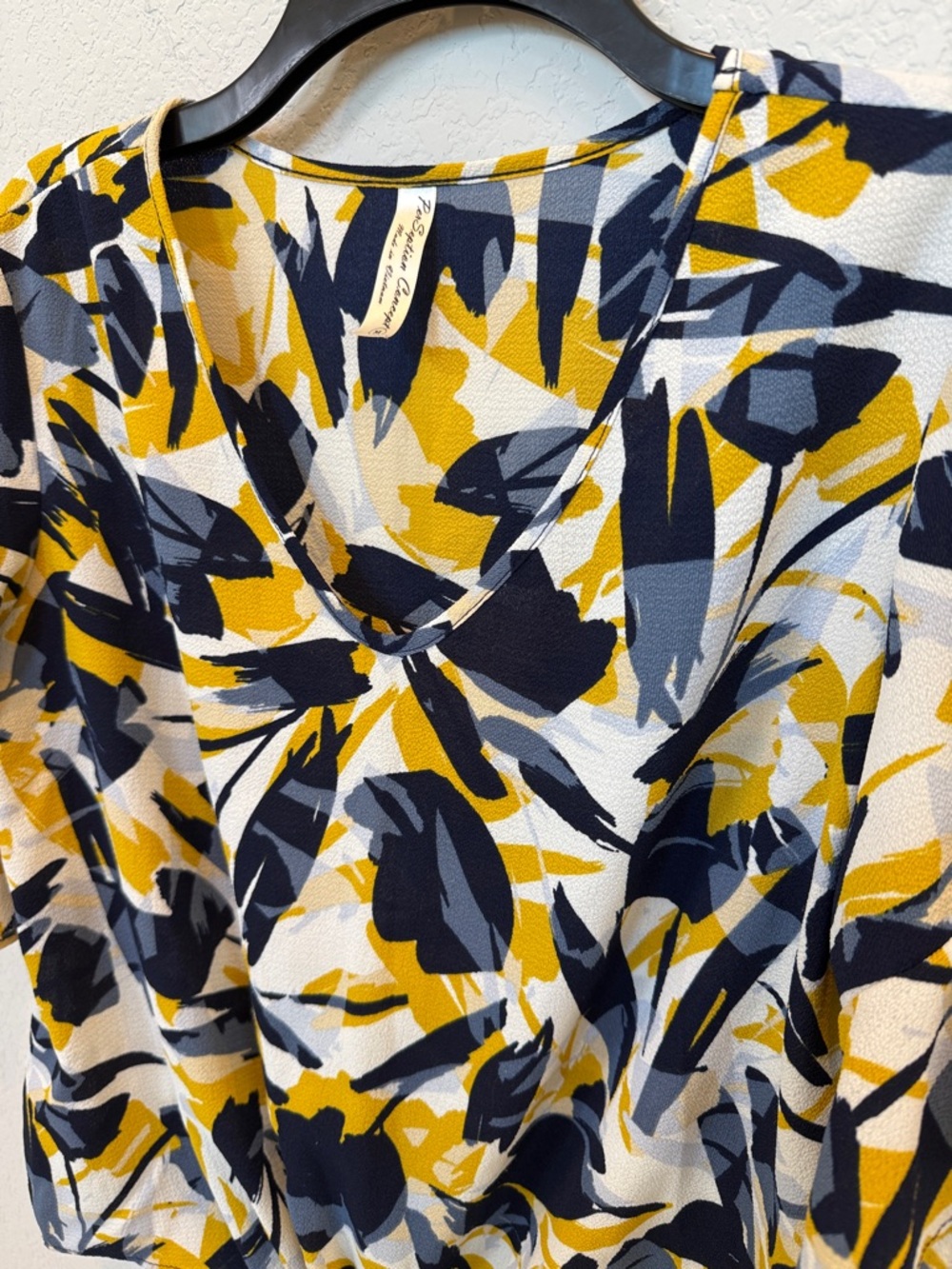 PerSeption Concept Floral Print Tie-Front Top